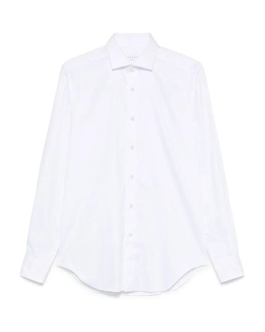 Xacus White Cotton Shirt for men