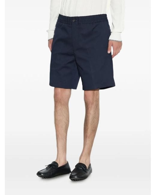 Paolo Pecora Blue Cotton Shorts for men