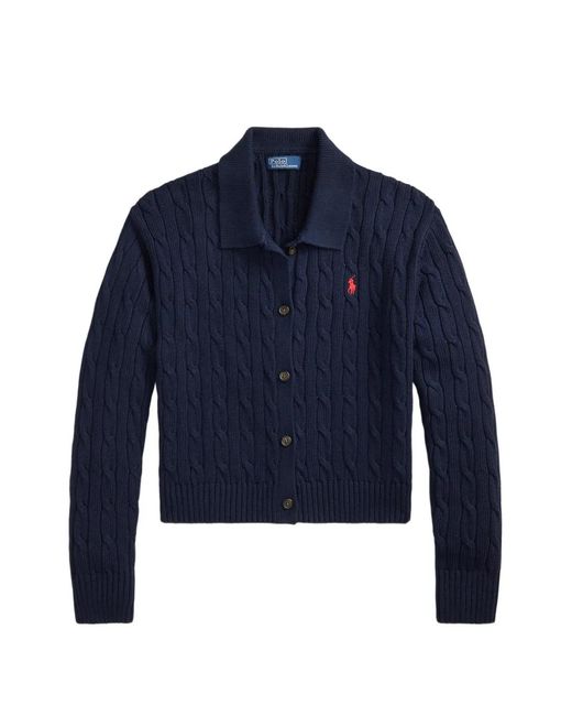 Polo Ralph Lauren Blue Cotton Cardigan