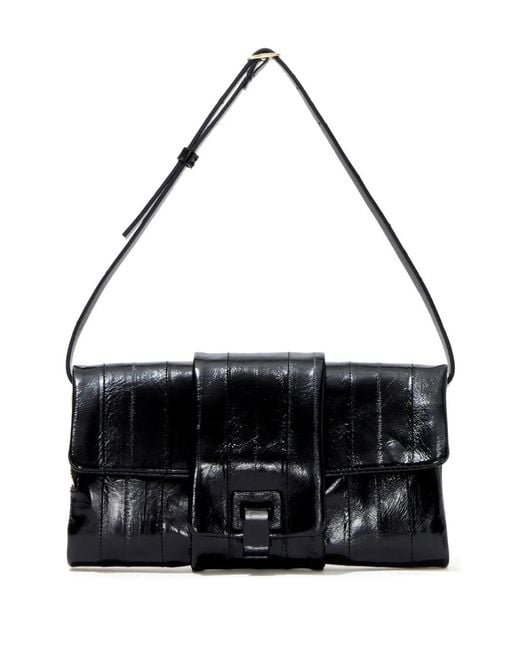 Proenza Schouler Black Flip Leather Shoulder Bag
