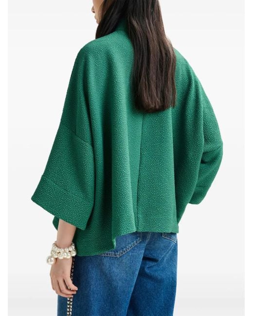 Blusa A Collo Alto di Essentiel Antwerp in Green