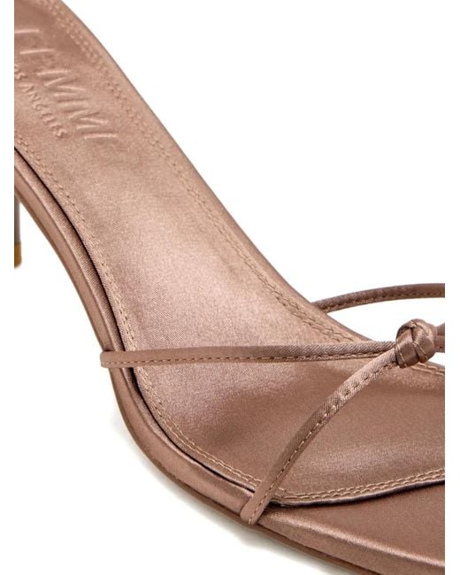 Femme LA Natural 55Mm Maeve Knotted Satin Sandals