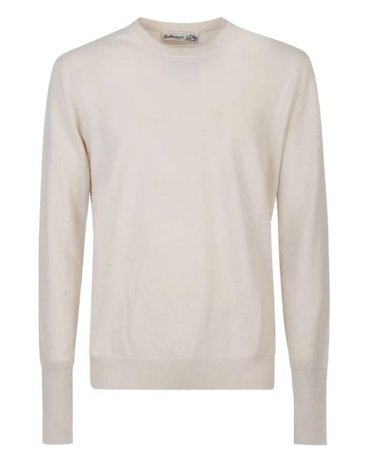 メンズ Ballantyne カシミア セーター White