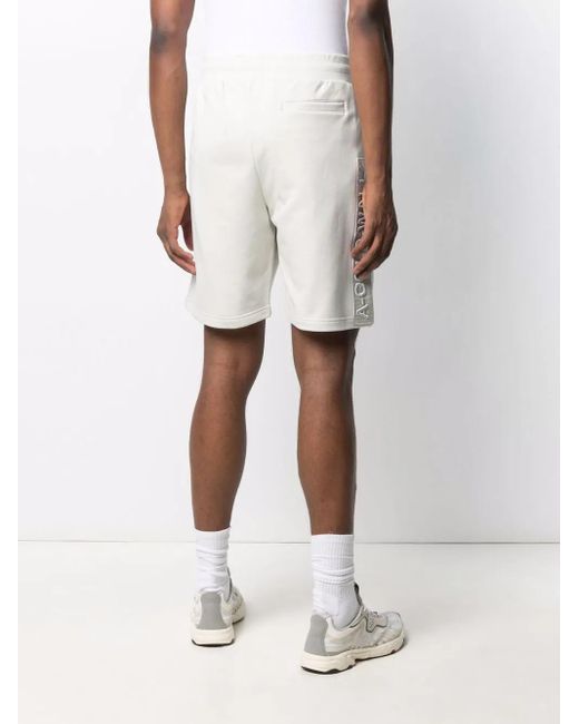 A_COLD_WALL* White Embroidered Logo Track Shorts for men
