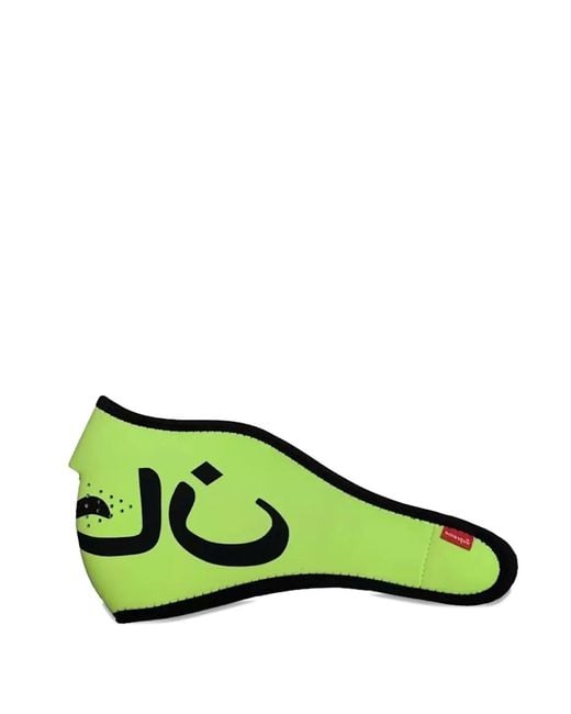 Supreme Green Logo-Patch Face Mask for men