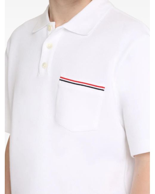Abrigo Con Cinturón Thom Browne de hombre de color White