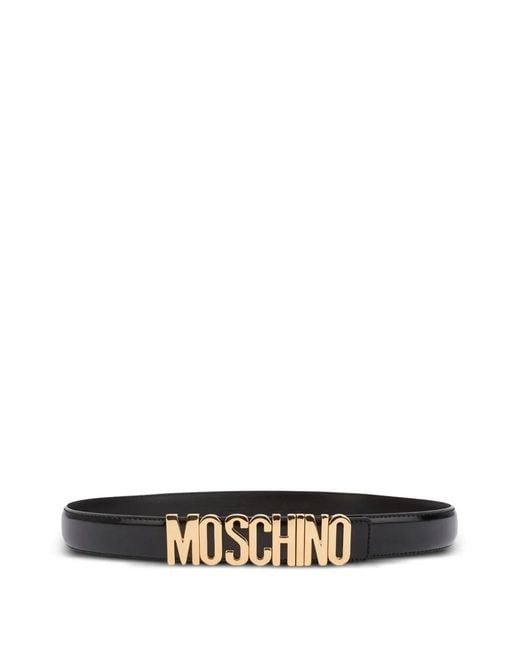 Moschino White Silk And Nylon Belt