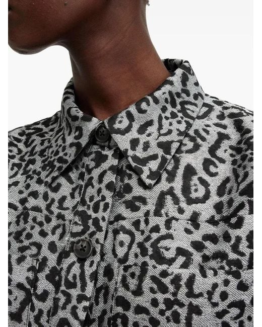 Camisa Jemi con estampado de leopardo AllSaints de color Black