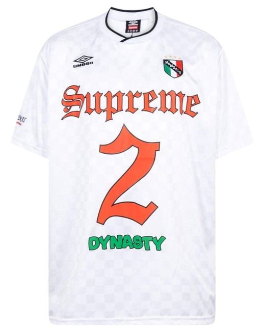 X Umbro maillot de football en jersey Supreme en coloris Blanc | Lyst