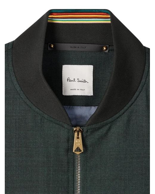 Paul Smith Green Storm System Bomber Jacket for men