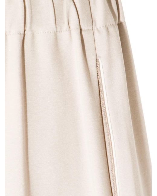 Fabiana Filippi White Pantalon À Taille Élastiquée