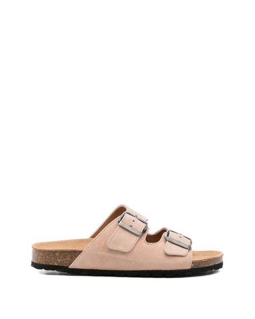 Mc2 Saint Barth Pink Buckle-Fastening Sandals