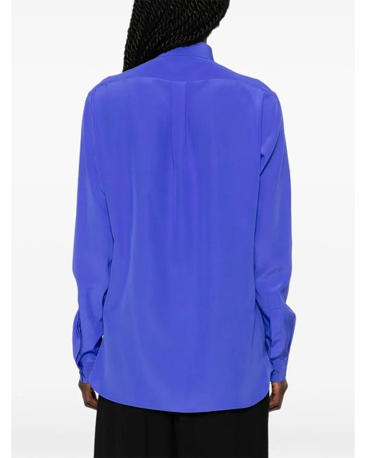Tom Ford Blue Buttoned Long-Sleeve Shirt