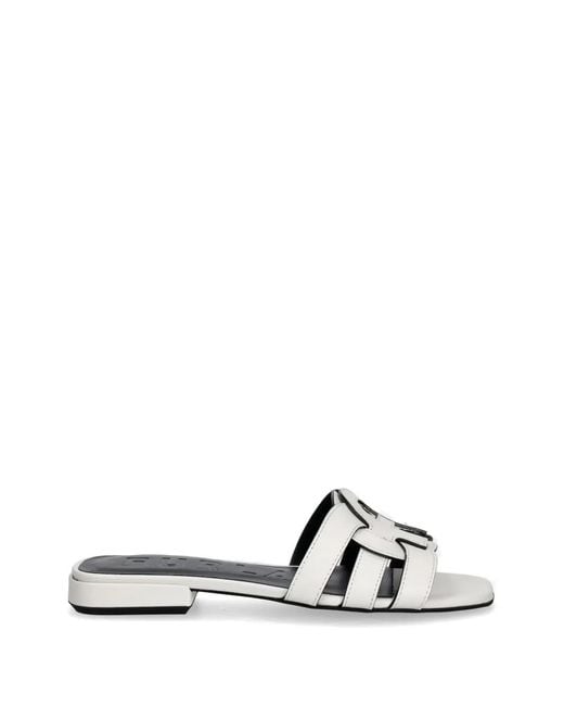 Furla White Summer Cut-Out Sandals