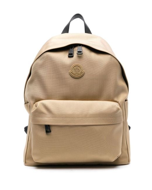 Moncler Natural New Pierrick Logo-patch Backpack for men