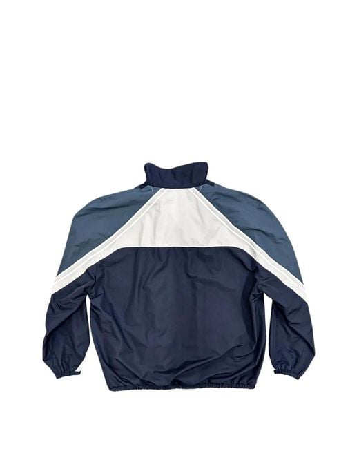 Commission Blue Hooded Colour-Block Jacket