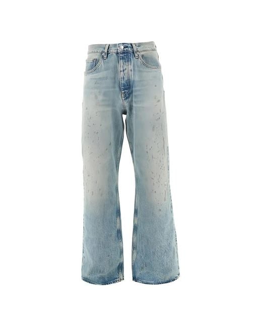 sunflower Blue Relax Paint-Splatter Jeans for men