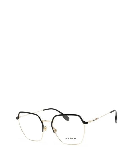 Burberry Metallic Geometric-Frame Glasses