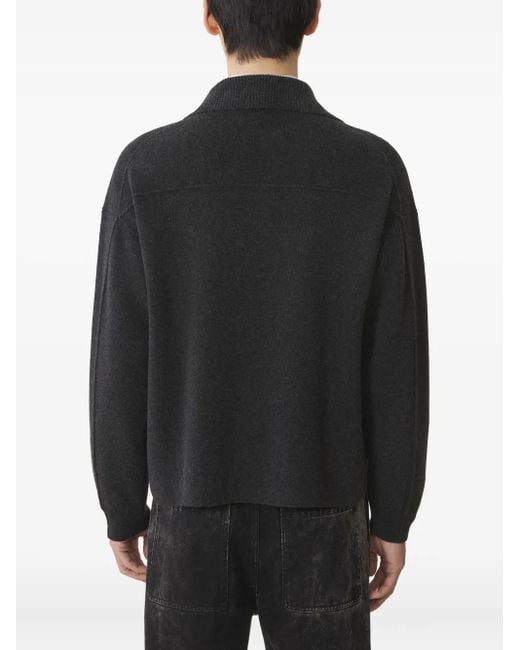 Lanvin Pullover mit Tasche in Black für Herren