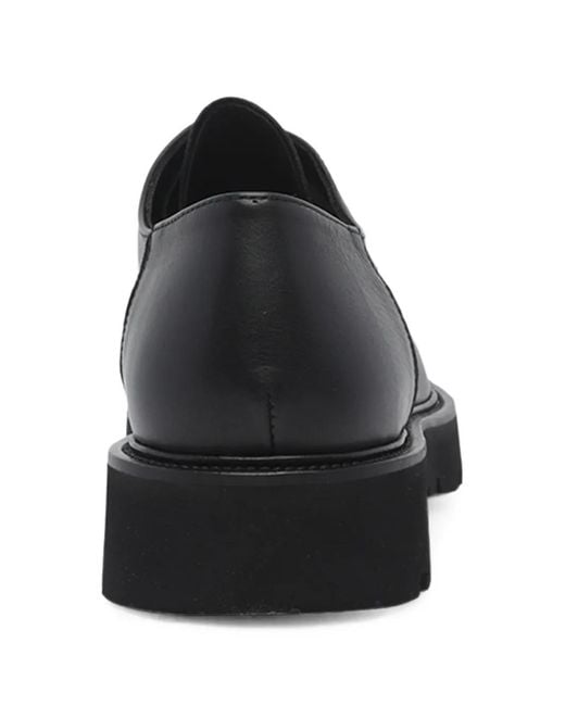 Pawelk's Black Lace-Up Leather Derby Shoes for men