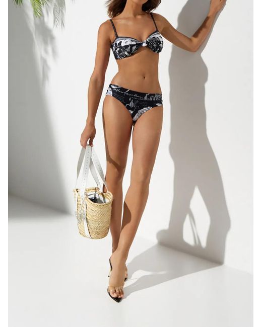 Agua Bendita Black Sydelle Printed Bikini Bottom