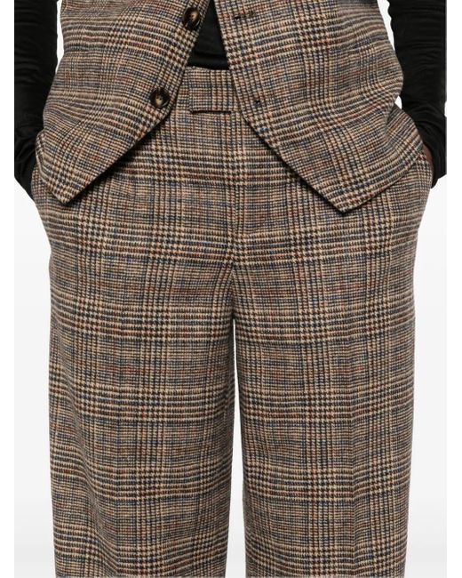 Pantalones rectos con pinzas A.M.G de color Gray