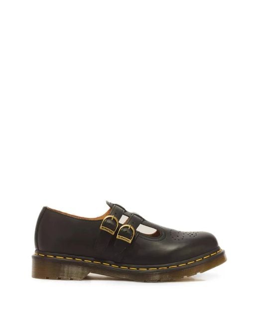 Dr. Martens Black 8065 Smooth Leather Mary Jane Shoes