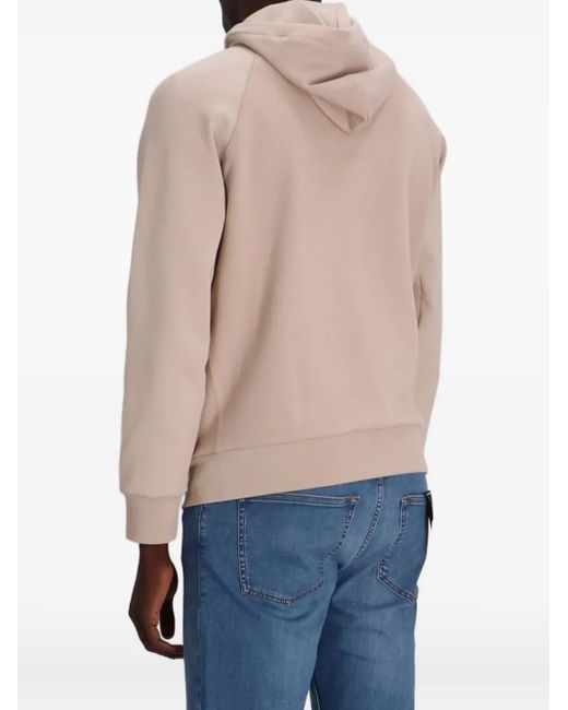 Felpa Con Cappuccio E Logo di Boss in Natural da Uomo