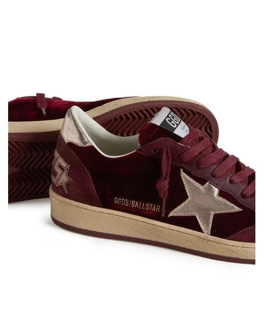 Golden Goose Deluxe Brand Brown Ballstar Suede Sneakers