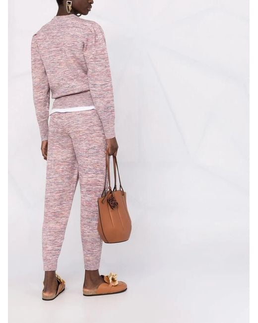 Isabel Marant Space Dye-Print Tapered-Leg Track Pants