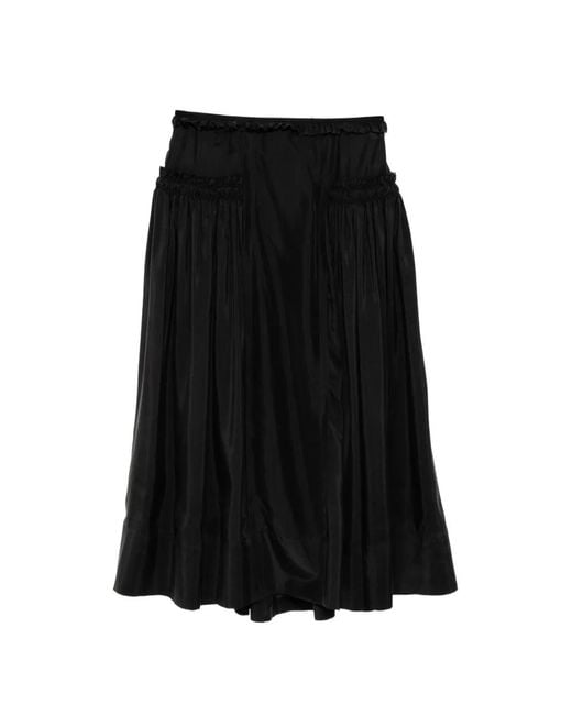 Ann Demeulemeester Black Ariel Midi Skirt