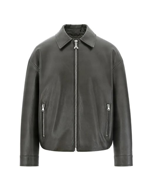 Patrizia Pepe Gray Zip-Up Collared Jacket