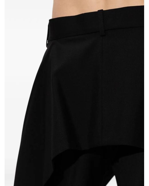 Loewe White Wool Wide-Leg Trousers
