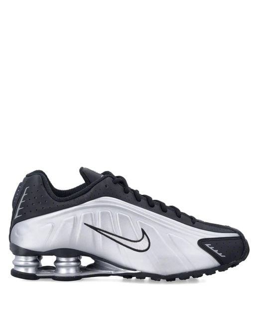 Nike White Shox Metallic Trainers