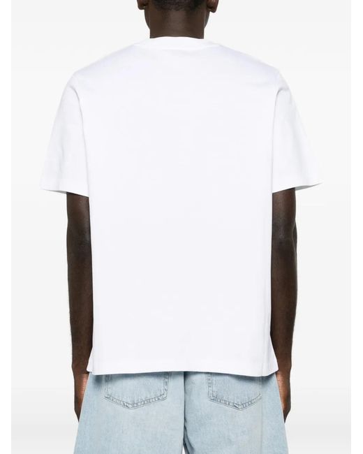 Casablanca White Tennis Club Icon Graphic-Print T-Shirt for men