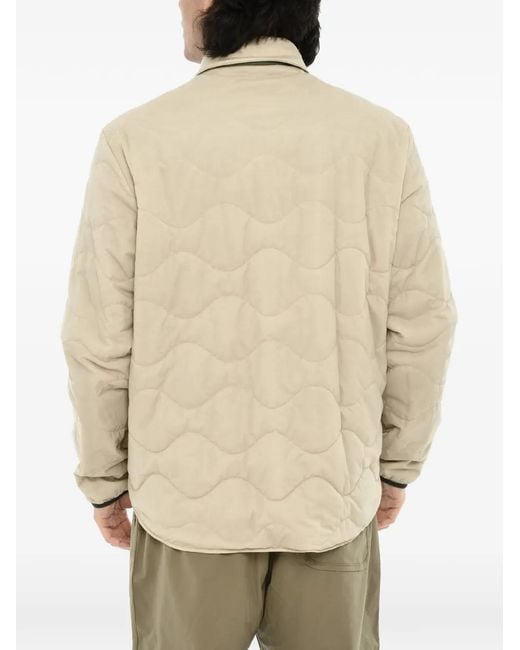 Woolrich Green Reversible Quilted Jacket for men