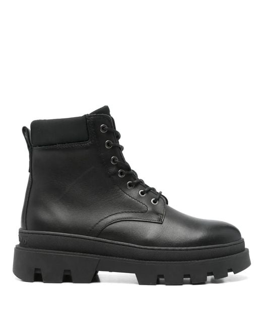 Marc O' Polo Black Isak Leather Boots for men