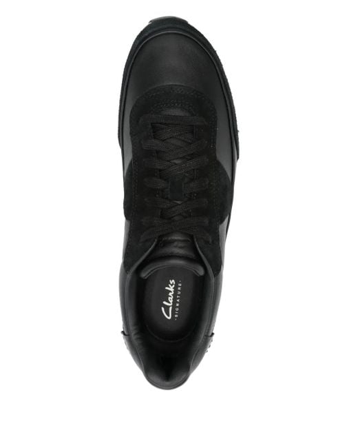 Clarks Black Craft Pace Sneakers for men