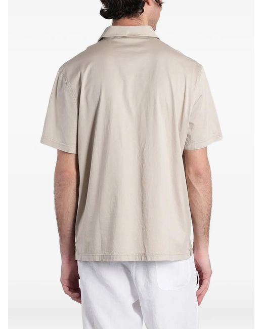 Aspesi White Short-Sleeve Polo Shirt for men