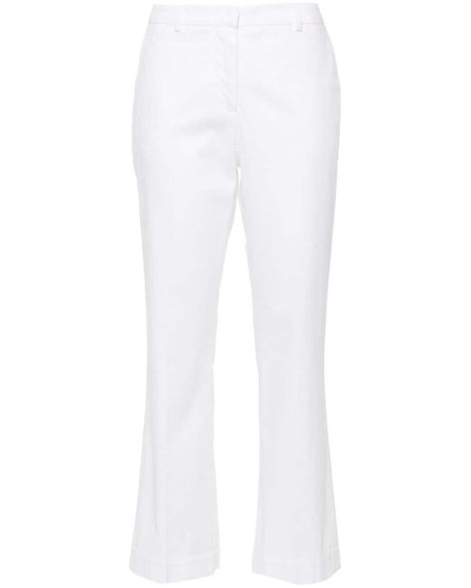 Pantalon à plis marqués PT Torino en coloris White