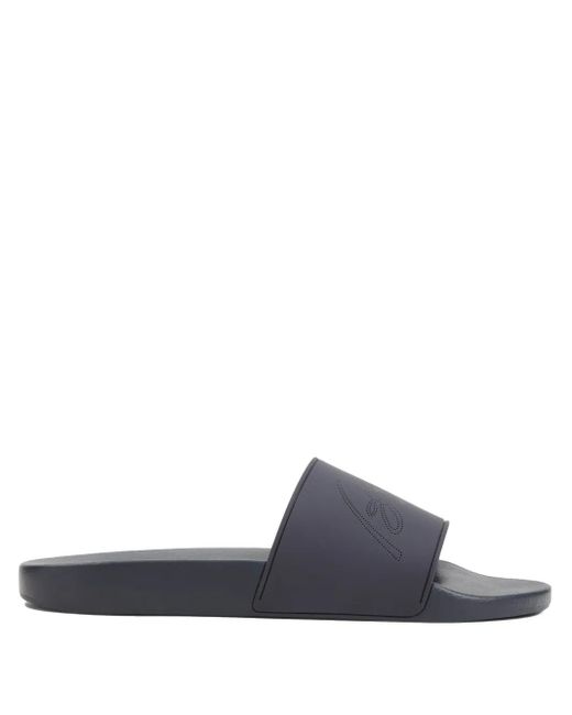 メンズ Brioni パーフォレーテッドロゴ サンダル White