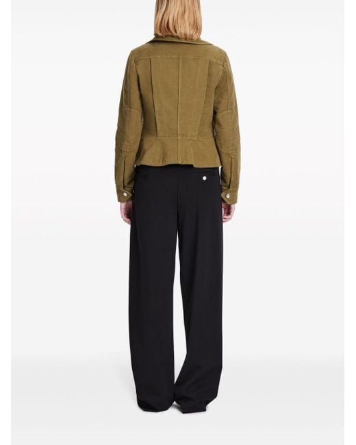 PROENZA SCHOULER WHITE LABEL Brushed Cotton Military Jacket in