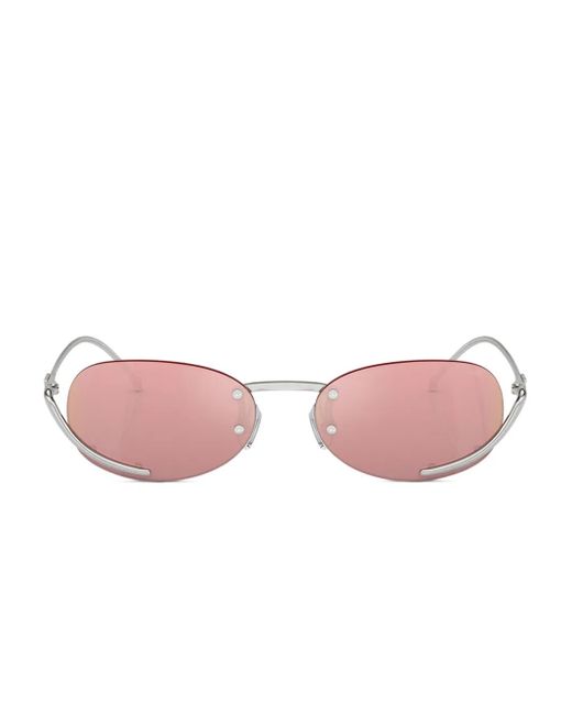 DIESEL Pink Odl1004 Oval Sunglasses
