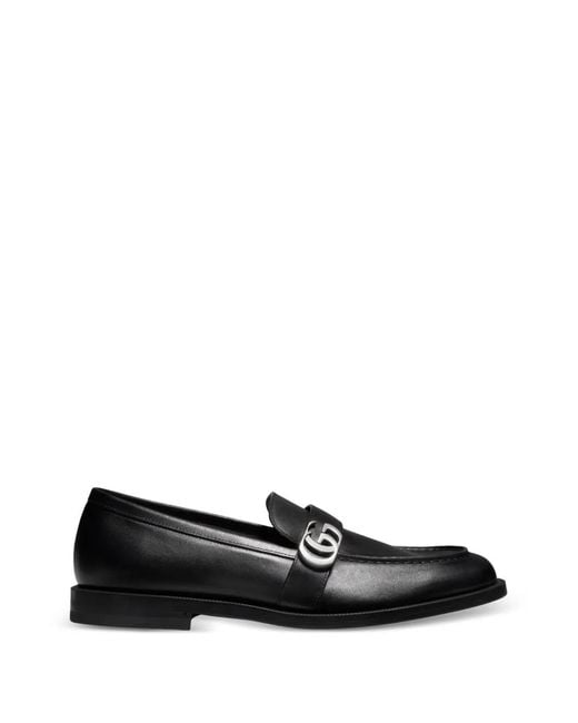 Gucci Black Loafers With Double G for men