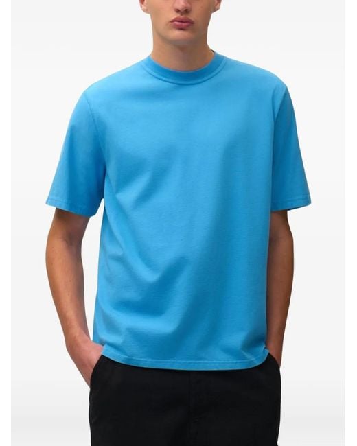 Arte' Blue Short-Sleeves Graphic T-Shirt for men
