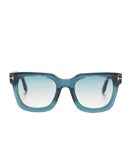 Tom Ford Blue Oversize-frame Sunglasses