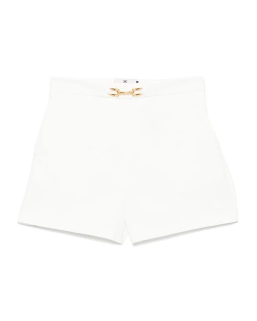 Elisabetta Franchi ロゴ ショートパンツ White