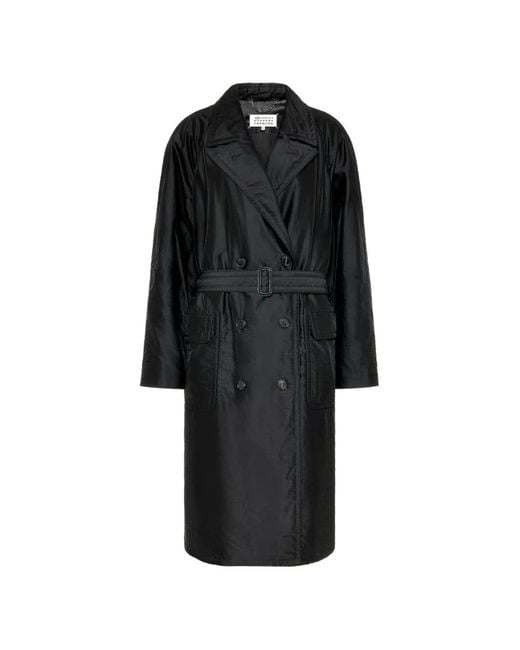 Maison Margiela Black Double-Breasted Coat