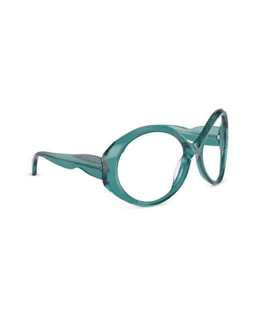Alain Mikli Blue Round-Frame Glasses