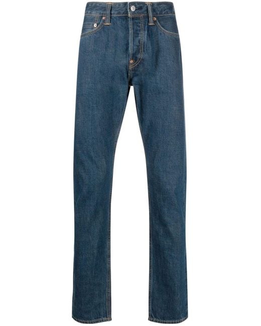 Evisu Blue Daicock-print Jeans for men